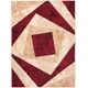 Chemex Preproga Cheap Moderna Trendovska K855A Blx Bež Kremna Rdeča Rjava 80x150 cm