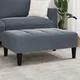 vidaXL Stolček za noge temno siv 77x55x31 cm žamet