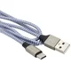 Devia Vogue USB - USB-C kabel 1,0 m 2,4A sivo-srebrna cev
