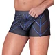 NEK Cool Matte Look Pants with Blue Metallic Stripes 2133555 Black M