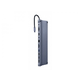 CABLEXPERT Adapter USB-C 11-v-1 USB, HDMI, LAN, VGA, PD, čitalec kartic + audio