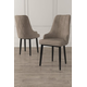 Hanah Home Set stolica Trex, 46x95x42 cm, 4 komada, Crno-smeđe