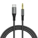 USB-C v 3.5mm male adapter Techsuit AC16 z DAC - 1m - siv