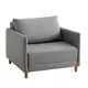 JYSK Chair bed NORODDEN light grey