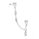Hey Happiness Uhani Chain Cuff srebrna