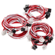 Super Flower Sleeve Cable Kit - rot/weiß SF-1000CS-WHRD