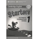 Cambridge English Starters 1 for Revised Exam from 2018 Answer Booklet