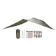 shumee Ponjava Bushmen easy Tarp 2x3 zelena 2,0x2,9 m, 19 zank s pripomočki