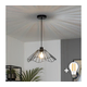 Brilagi - LED luster na sajli CERIA WIRE 1xE27/40W/230V, prečnik 40 cm, crna