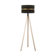 Duolla - Podna lampa DUO 1xE27/60W/230V prečnik 44 cm crna/bež