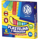 Astra Plastelin z bleščicami 6 barv