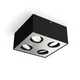 BOX LED spot svetiljka crna 4x4.5W 50494/30/P0