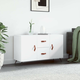 Vidaxl Komoda bela 100x36x60 cm inženirski les