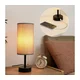 Brilagi - Stona lampa sa USB priključkom TABLON 1xE27/25W/230V crna/siva