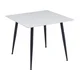 GENT jedilna miza Adria 90x90x75 cm HG marble white, HG bel marmor