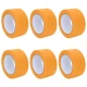 Vidaxl Maskirni trakovi za slikarje 6 pcs Rumena 50mm x 50m Papir