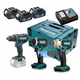 MAKITA Akumulatorski set DLX2127TJ126AKC (DHP484, DGA504, DTW190)