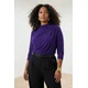 Trendyol Curve Ženska bluza Tbbaw26Af00104, Ljubičasta