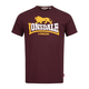 Lonsdale London Majica Holmpton rumena/bordo/bela