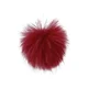 Kožuhovinasti pompom z zanko O8 cm - bordo st.