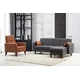 Atelier del Sofa Set Ugaona garnitura i fotelja Polya L Tamnosivi