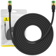 Baseus Braided network cable cat.8 Ethernet RJ45, 40Gbps, 8m (black)