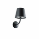 REDO 9125 | Giorgio Redo zidna svjetiljka 1x LED 552lm 3000K IP65 crno mat, prozirna