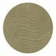 Kaki zelena ročno tkana volnena okrogla preproga o 160 cm Mesmerise Sage – Flair Rugs