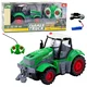 LEAN TOYS RC traktor kmetijski, zelen, 1:24