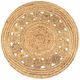 VIDAXL okrugli ukrasni pleteni tepih od jute (90cm)