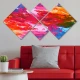 Wallity Slika 4MDF9757856, 60x115 cm, 4 dela