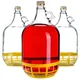 KADAX Demižon za vino 5L v košari s 3 zapirali