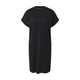 Womens T-shirt made of organic cotton, cut on the sleeve, black