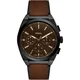 FOSSIL Analogna ura Everett rjava/črna