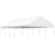 Vidaxl Paviljon s streho bel 11,15x5,88x3,75 m polietilen