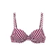 VENICE BEACH Bikini zgornji del merlot / bela