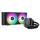 DeepCool CPU Water Cooler - LD240 (maks. 21dB; maks. 122,39 m3/h; 2x12cm, LED zaslon, črn)