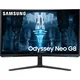 Samsung gaming monitor LS32BG850NPXEN 31,5/VA,zakrivljen/3840x2160/240Hz/1ms GtG/HDMIx2,DP,USB/pivot/crna LS32BG850NPXEN