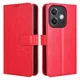 GS Preklopni ovitek za Oppo A40 / Oppo A40m, denarnica Crazy Horse, rdeč
