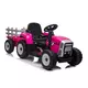 Traktor Model 261 na akumulator sa prikolicom roze