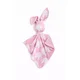 shumee Plišasta igrača Doudou zajček, dvostranska bombažna in minky - Pink Elephants - roza