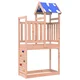 vidaXL Igralna stolpnica Rjava 110,5 x 52,5 x 215 cm Trdni Douglas les