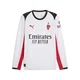 Mens Puma AC Milan 25/26 Long Sleeve Away Jersey, White, Size S, Sport