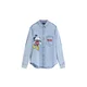 Desigual Bluza Mickey Disney moder denim / gorčica / rdeča / črna