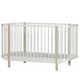 oliver furniture® dječji krevet ić wood cot 70x140 white/oak