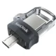 MICRO USB  and amp; USB disk SANDISK 32GB ULTRA DUAL, 3.0, srebrno-črn, drsni priključek (SDDD3-032G-G46)