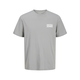 JACK & JONES Majica siva/bela