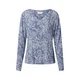 Kaffe Bluza Geisa dimno modra/bela