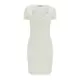 Guess Vsakodnevna obleka W6GK15 K2950 Bela Slim Fit