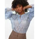 Vero Moda Bluza Loulou 10345400 Svetlo modra Loose Fit